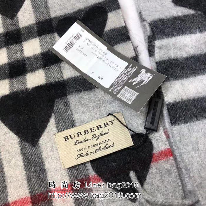 BURBERRY巴寶莉 B家原單經典爆款 桃心雙面羊絨圍巾 親子款 LLWJ6073